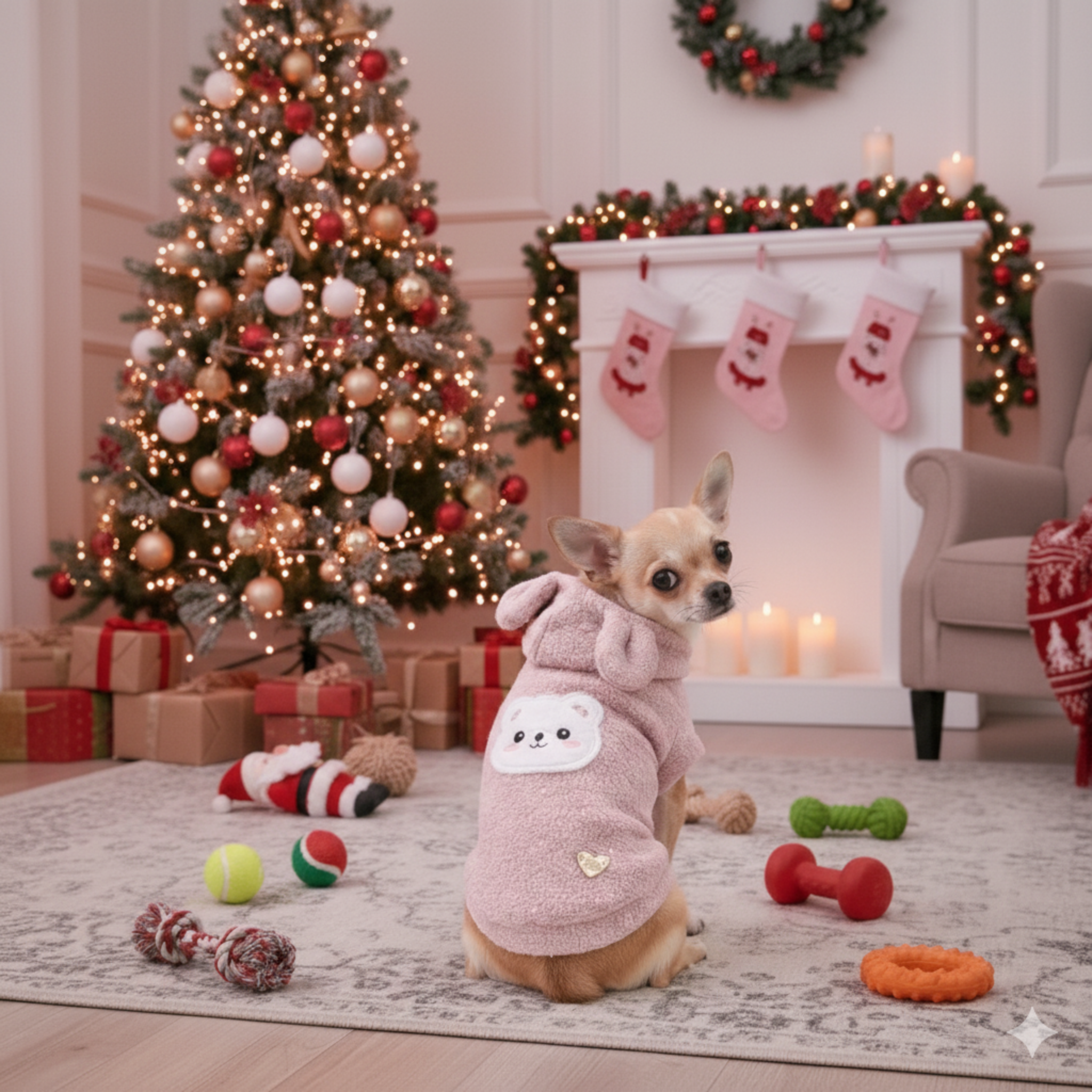 Felpa Invernale Teddy Chocolate per Cani